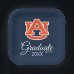 Auburn University | Graduate Paper Plates<br><div class="desc">Get your official Auburn University gear here! Personalize your own Auburn merchandise on Zazzle.com! Represent your school spirit by customizing these products with your Class Year, name, club or sport. This Auburn gear makes a great gift for graduating seniors new students or alumni looking to show off their Tiger Pride....</div>
