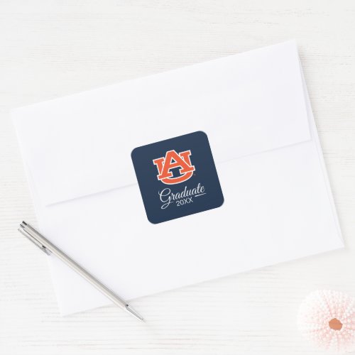 Auburn University  Graduate Square Sticker