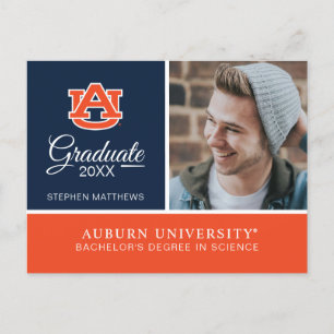 Auburn University Graduation Announcement Postcard