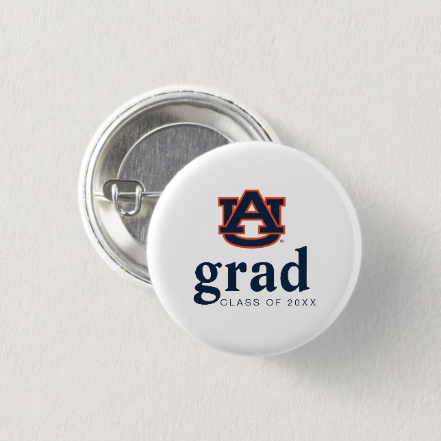 Auburn University Graduation | Auburn Tigers Button (Front & Back)
