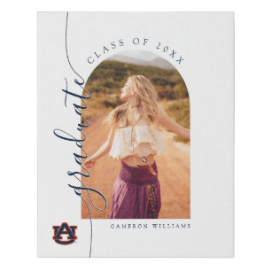 Auburn University Graduation   Auburn Tigers Faux Canvas Print
