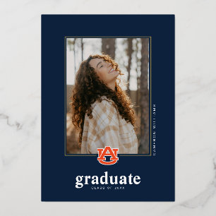Auburn University Graduation – Auburn Tigers Foil Invitation