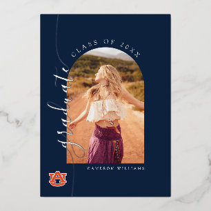 Auburn University Graduation – Auburn Tigers Foil Invitation
