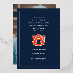 Auburn University Graduation – Auburn Tigers Foil Invitation