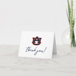 Auburn University Graduation Auburn Tigers Letterpress Thank You Card