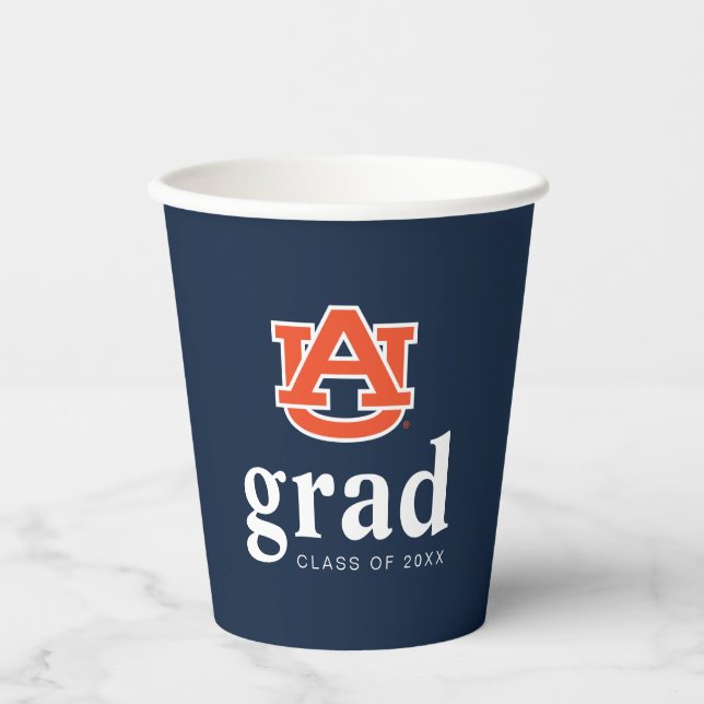 Auburn University Graduation – Auburn Tigers Paper Cups (Front)