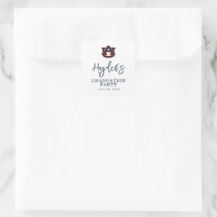 Auburn University Graduation Auburn Tigers Square Sticker