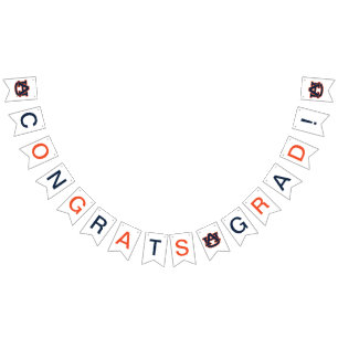 Auburn University Graduation Bunting Flags