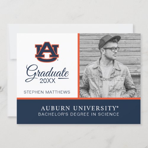 Auburn University  Graduation Invitation
