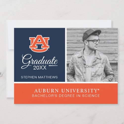 Auburn University  Graduation Invitation