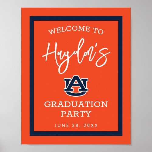 Auburn University  Graduation Party Poster