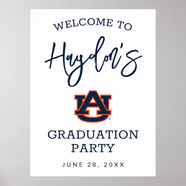 Auburn University | Graduation Party Poster (Front)