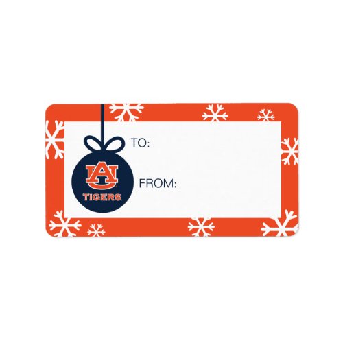 Auburn University  Holiday Label