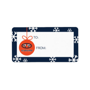 Auburn University   Holiday Label
