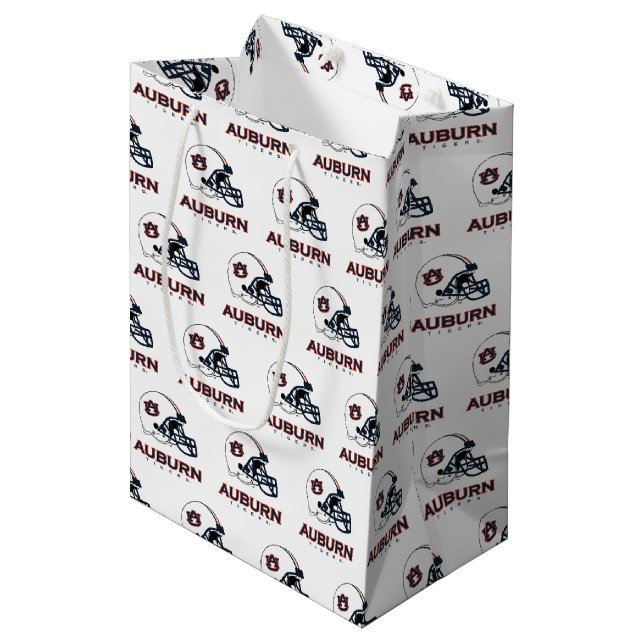 Auburn University | Holiday Medium Gift Bag (Front Angled)