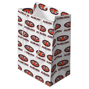 Auburn University Holiday Medium Gift Bag