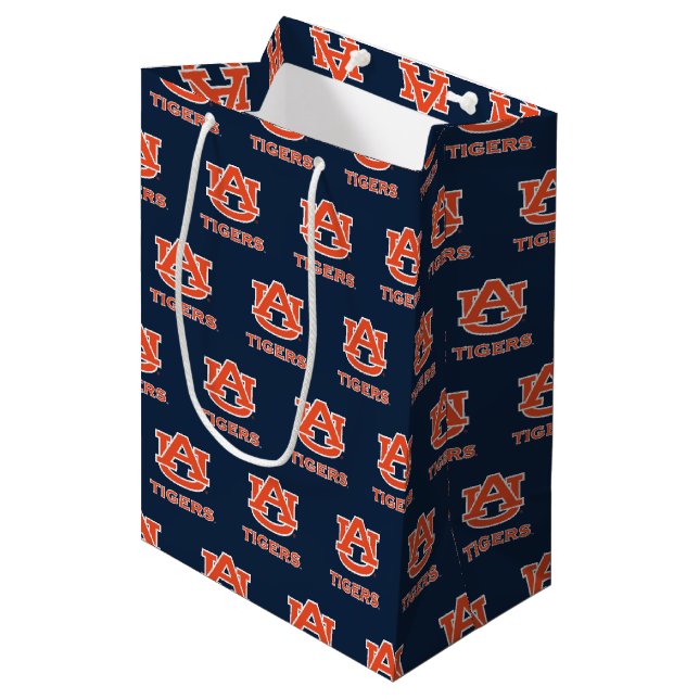 Auburn University | Holiday Medium Gift Bag (Front Angled)