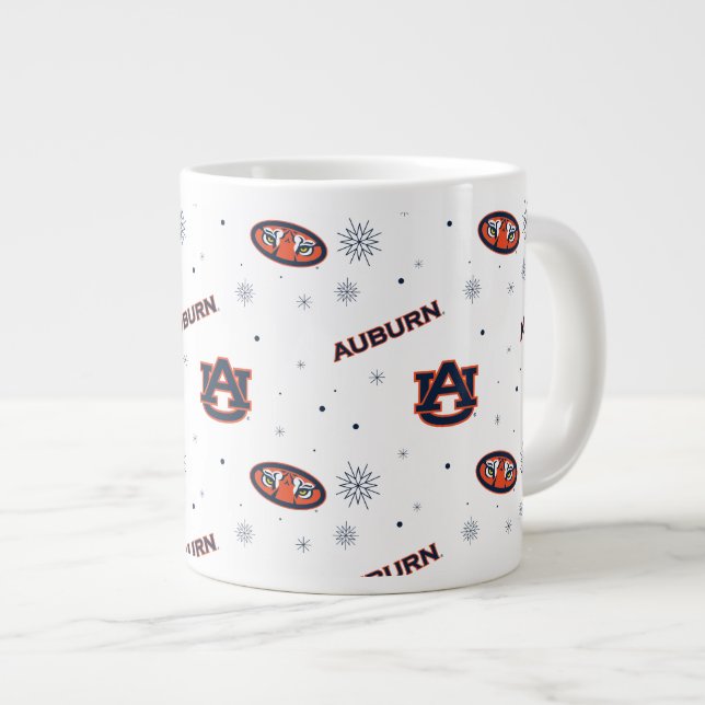 Auburn University | Holiday Pattern Giant Coffee Mug (Front Right)