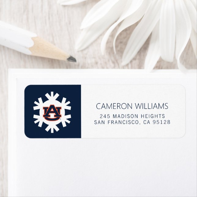 Auburn University | Holiday Pattern Label (Insitu)