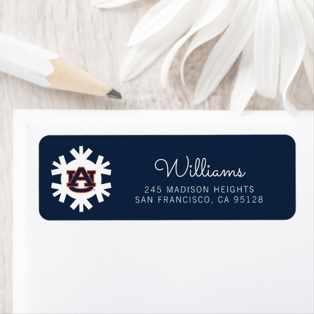 Auburn University | Holiday Pattern Label (Insitu)