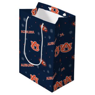 Auburn University   Holiday Pattern Medium Gift Bag