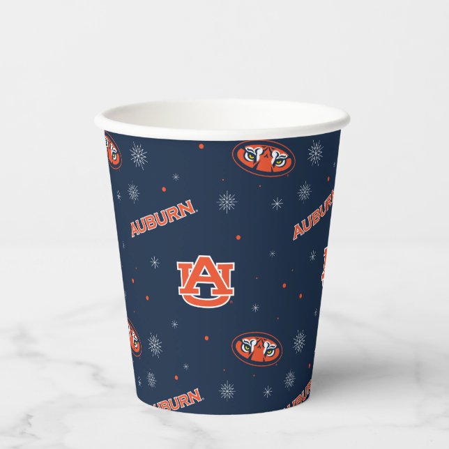 Auburn University | Holiday Pattern Paper Cups (Front)