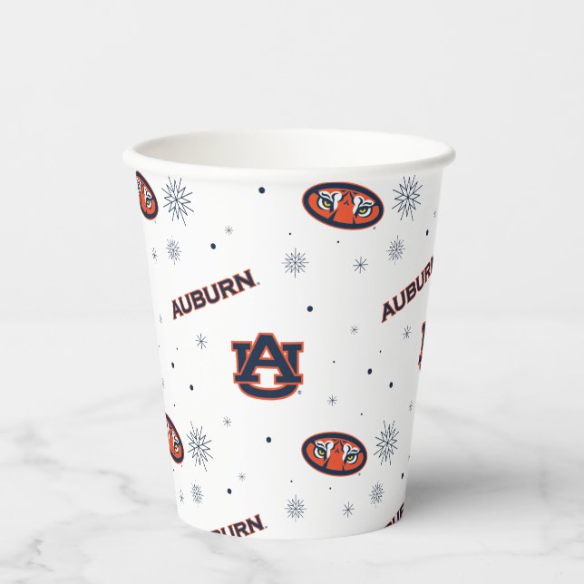 Auburn University | Holiday Pattern Paper Cups (Front)