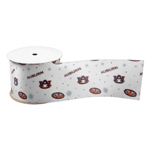 Auburn University   Holiday Pattern Satin Ribbon