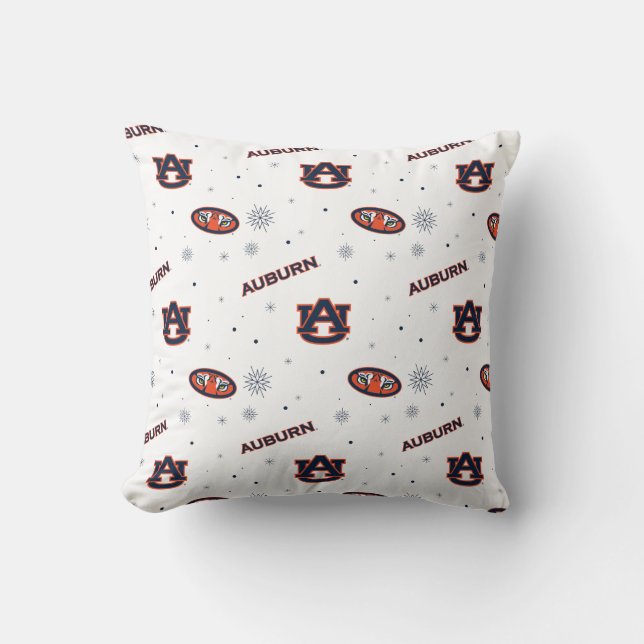 Auburn University | Holiday Pattern Throw Pillow (Front)