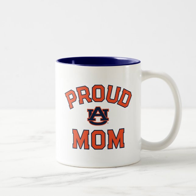 Auburn University "Proud Mom" Two-Tone Coffee Mug (Right)