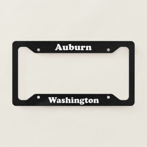 Auburn WA License Plate Frame