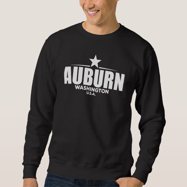 Auburn Washington Retro Vintage Sweatshirt (Front)