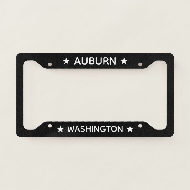 Auburn Washington Stars License Plate Frame (Front)