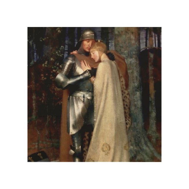 Aucassin and Nicolette Medieval Painting by Marian Wood Wall Art (Front)