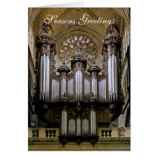 Auch Cathedral organ Christmas card