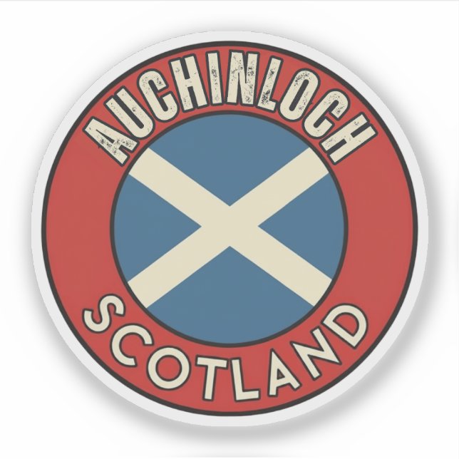 Auchinloch, Scotland Sticker (Front)