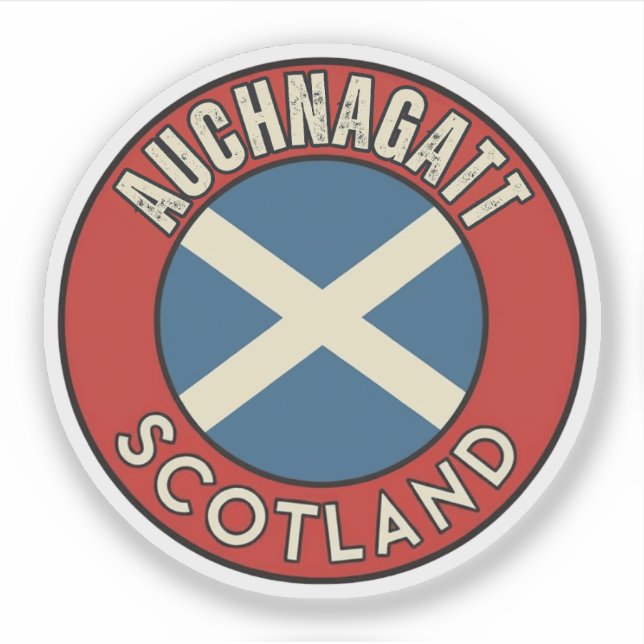 Auchnagatt, Scotland Sticker (Front)