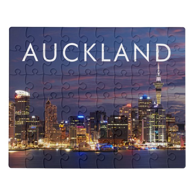 Auckland City Skyline Jigsaw Puzzle (Puzzle Horizontal)