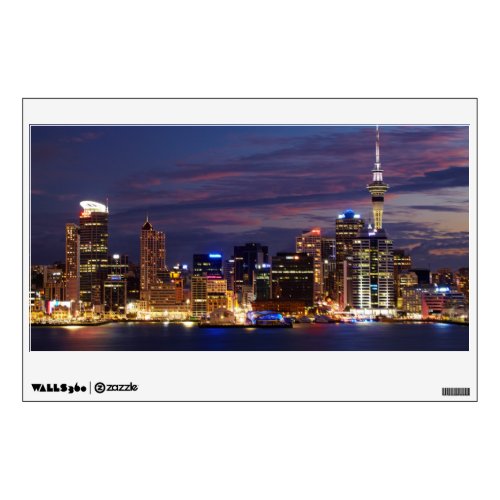 Auckland City Skyline Wall Decal