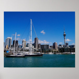 Auckland Harbor, New Zealand - Poster