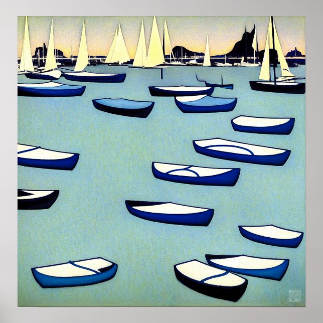 Auckland Harbour - Canvas Art Print (Front)