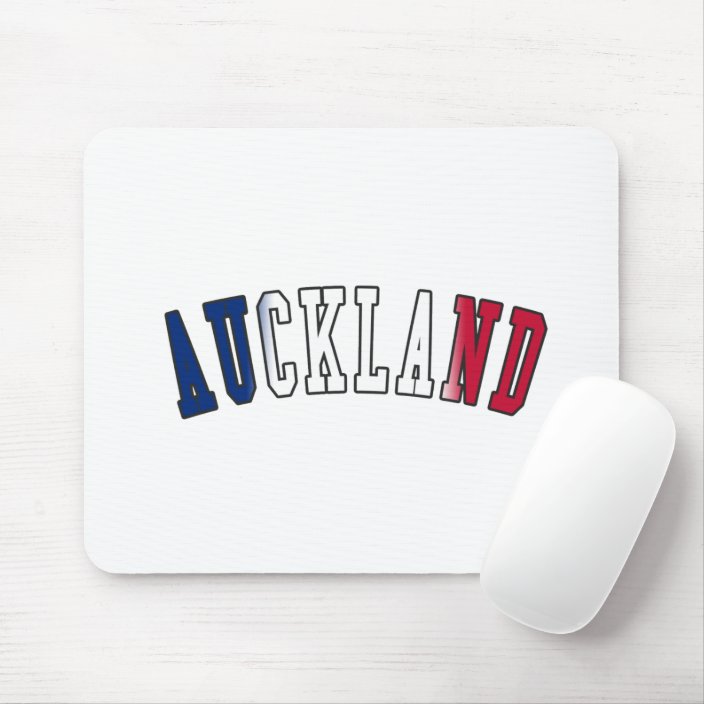 Auckland in New Zealand National Flag Colors Mouse Pad