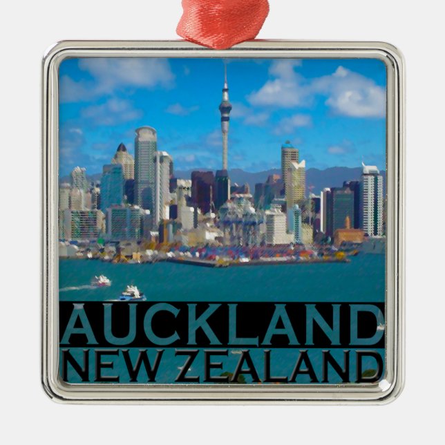 Auckland Metal Ornament (Front)
