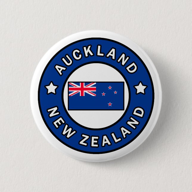 Auckland New Zealand Button (Front)