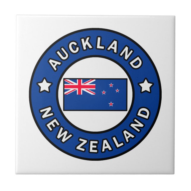 Auckland New Zealand Ceramic Tile (Front)