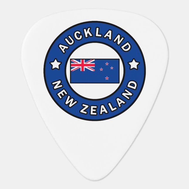 Auckland New Zealand Guitar Pick (Front)