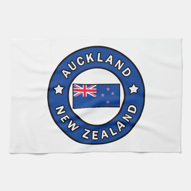 Auckland New Zealand Kitchen Towel (Horizontal)
