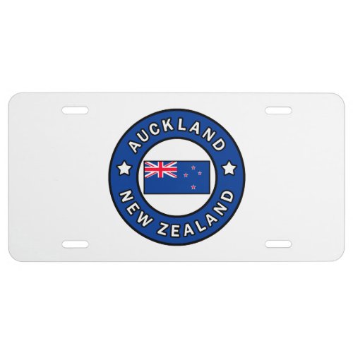 Auckland New Zealand License Plate