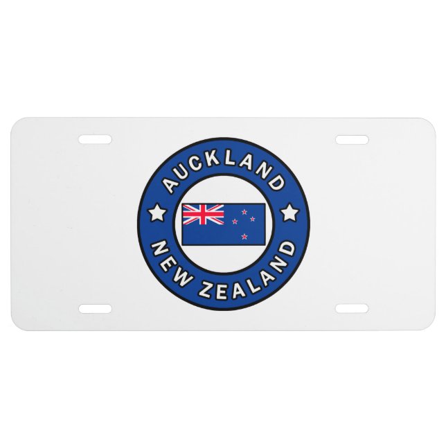 Auckland New Zealand License Plate (Front)