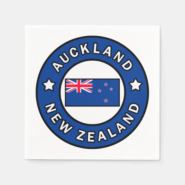 Auckland New Zealand Napkins (Front)